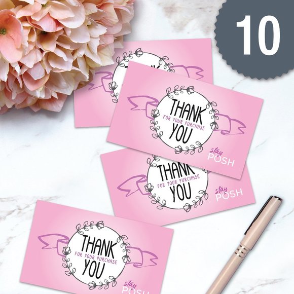 Poshmark Thank You Note Card Variety Pack (50 ct) - Picture 2 of 6